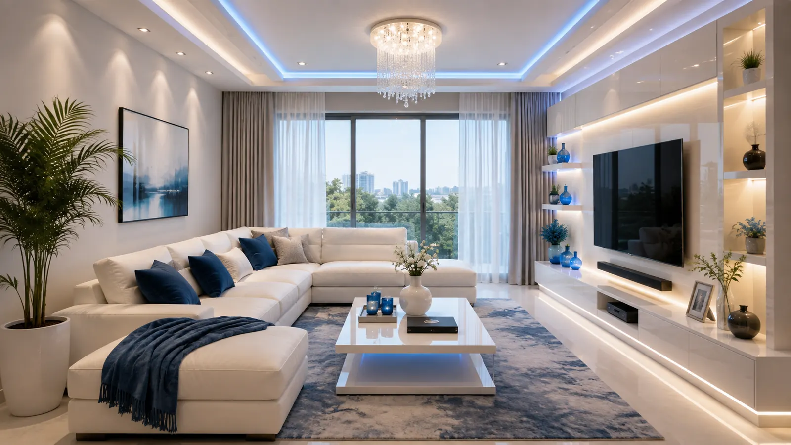 Living Room designed by Stone & Space