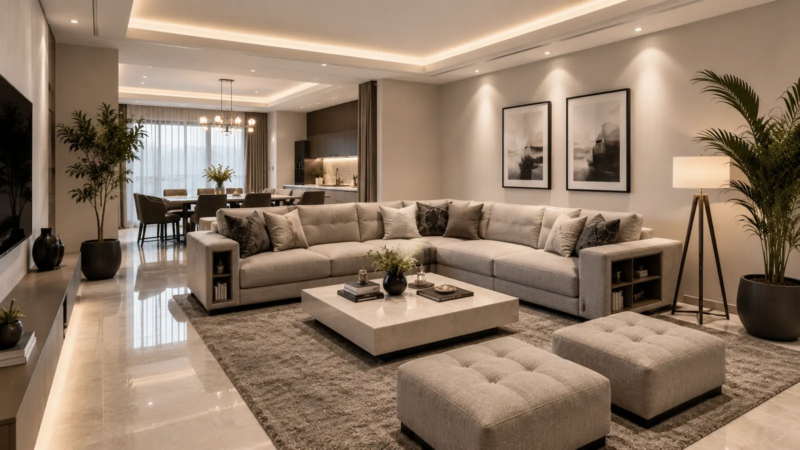 Living interior by Stone & Space, view 2