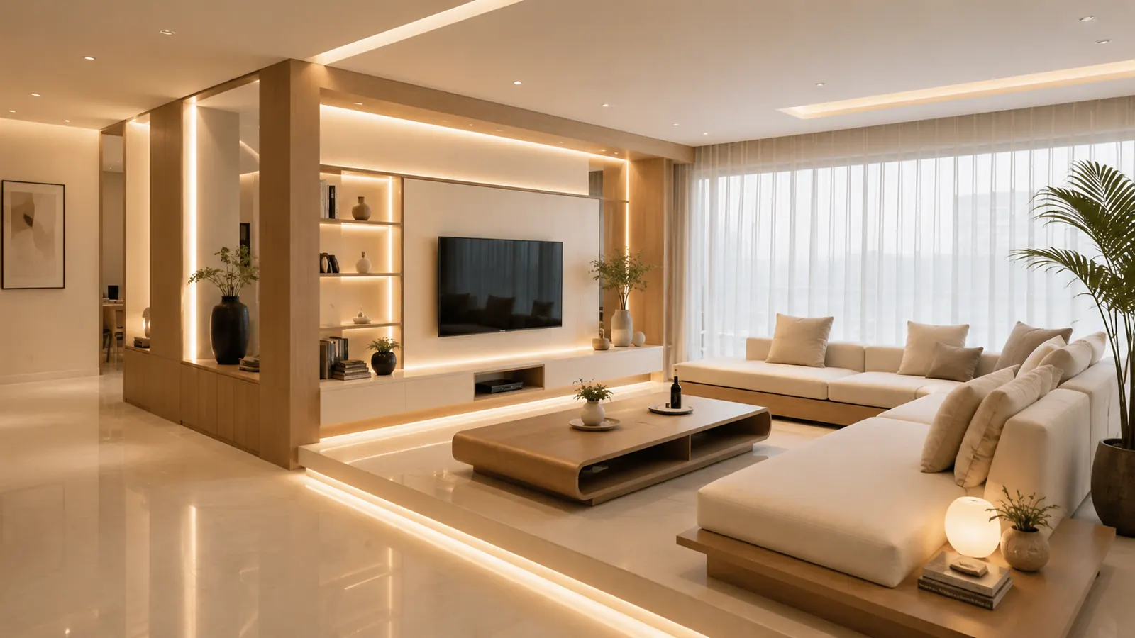 Living interior by Stone & Space, view 1